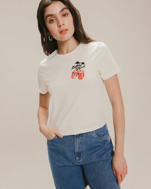 Playera Cropped The Rolling Stones